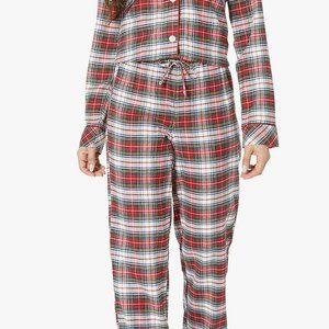 LAUREN Ralph Lauren Long Sleeve Brushed Twill Notch Collar PJ Set
